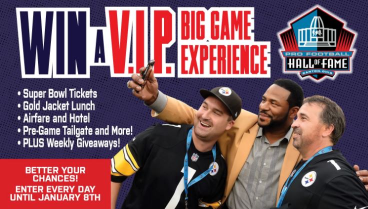 Pro Football Hall Of Fame VIP Big Game Sweepstakes