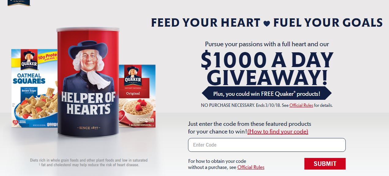Quaker Oats Feed Your Heart