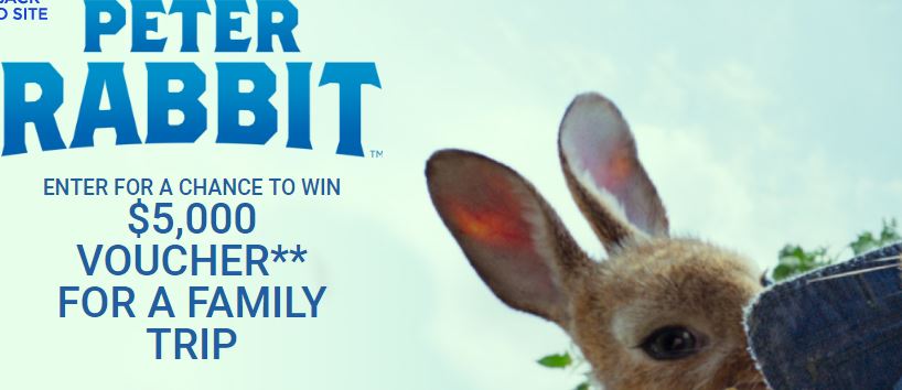 Sony Pictures Peter Rabbit Sweepstakes