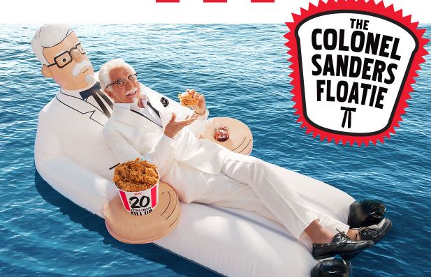 KFC Colonel Sanders Floatie Giveaway