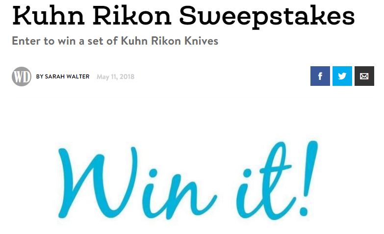 Woman’s Day Kuhn Rikon Sweepstakes
