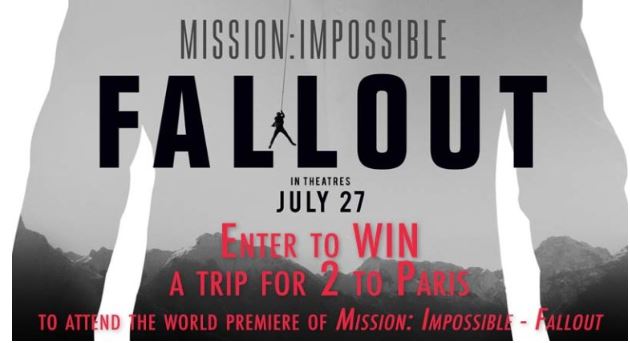 KDVR Mission Impossible Fallout Contest