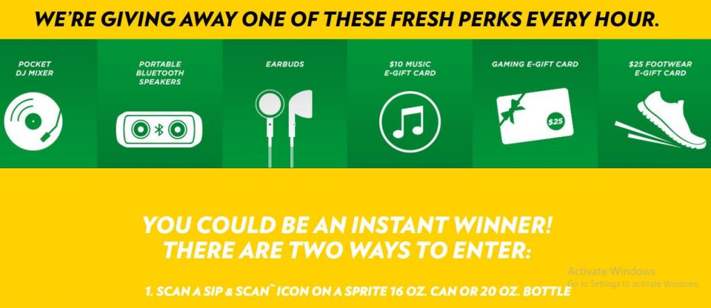 Sprite Summer Instant Win Game