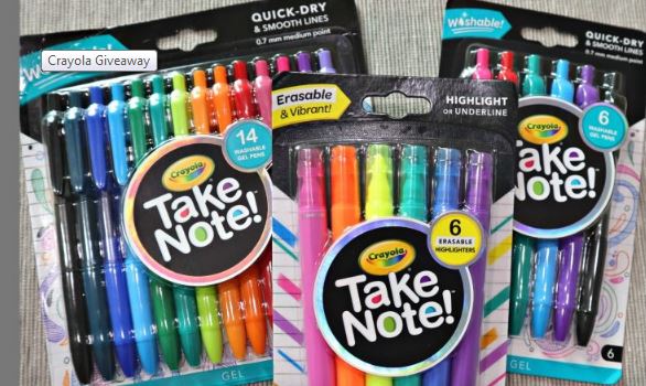 Parenting Healthy Crayola Take Note Product Bundle Giveaway