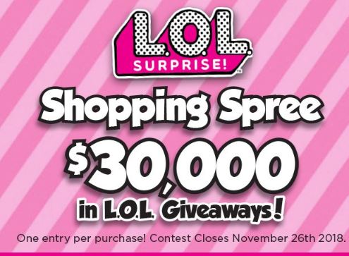 Showcase LOL Surprise Shopping Spree Contest