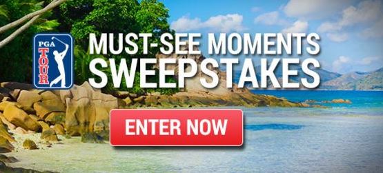 PGA Tour Must See Moments Sweepstakes